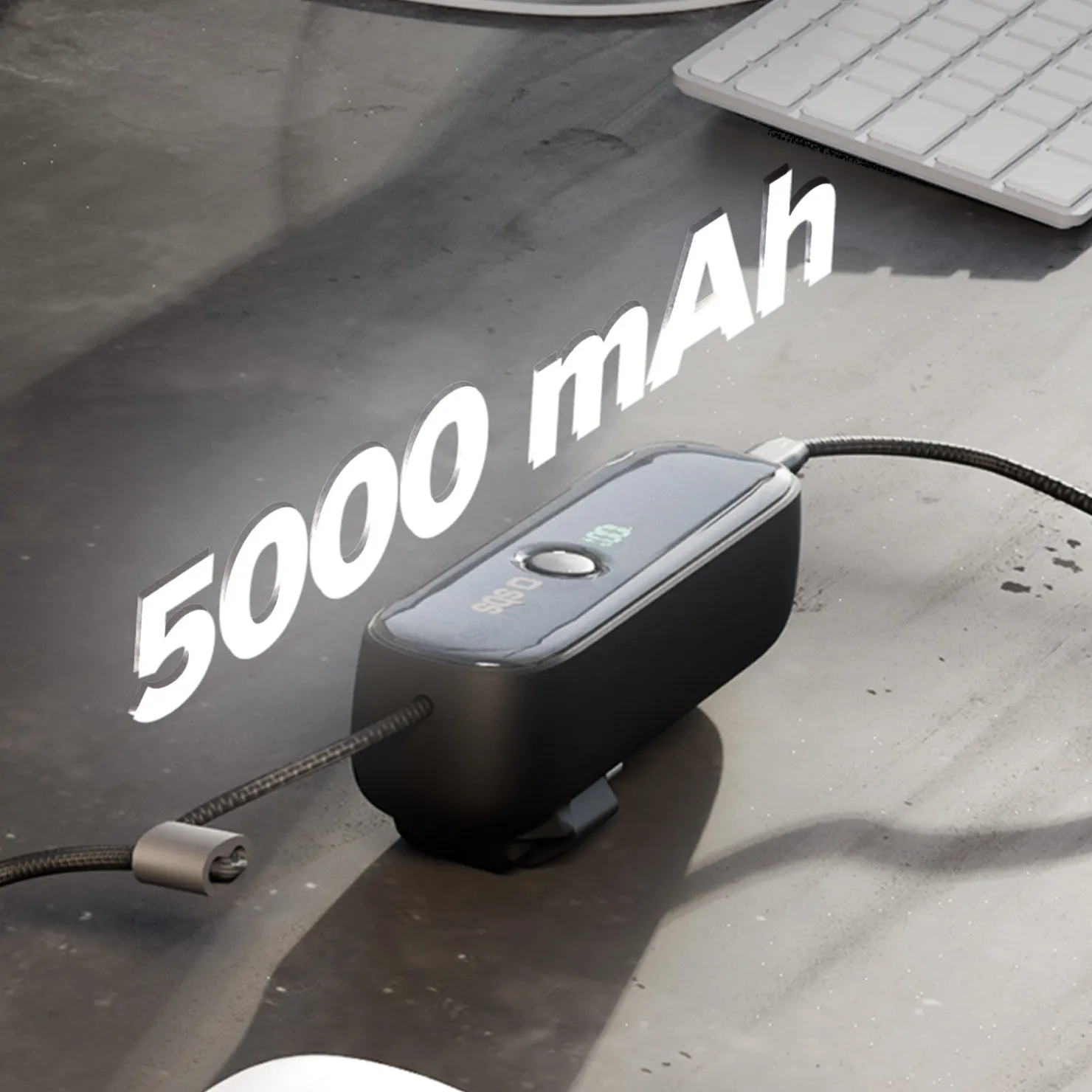 Powerbank Hybrid 5000 mAh PD 20W mit integrierter Buchse|SBS Discount