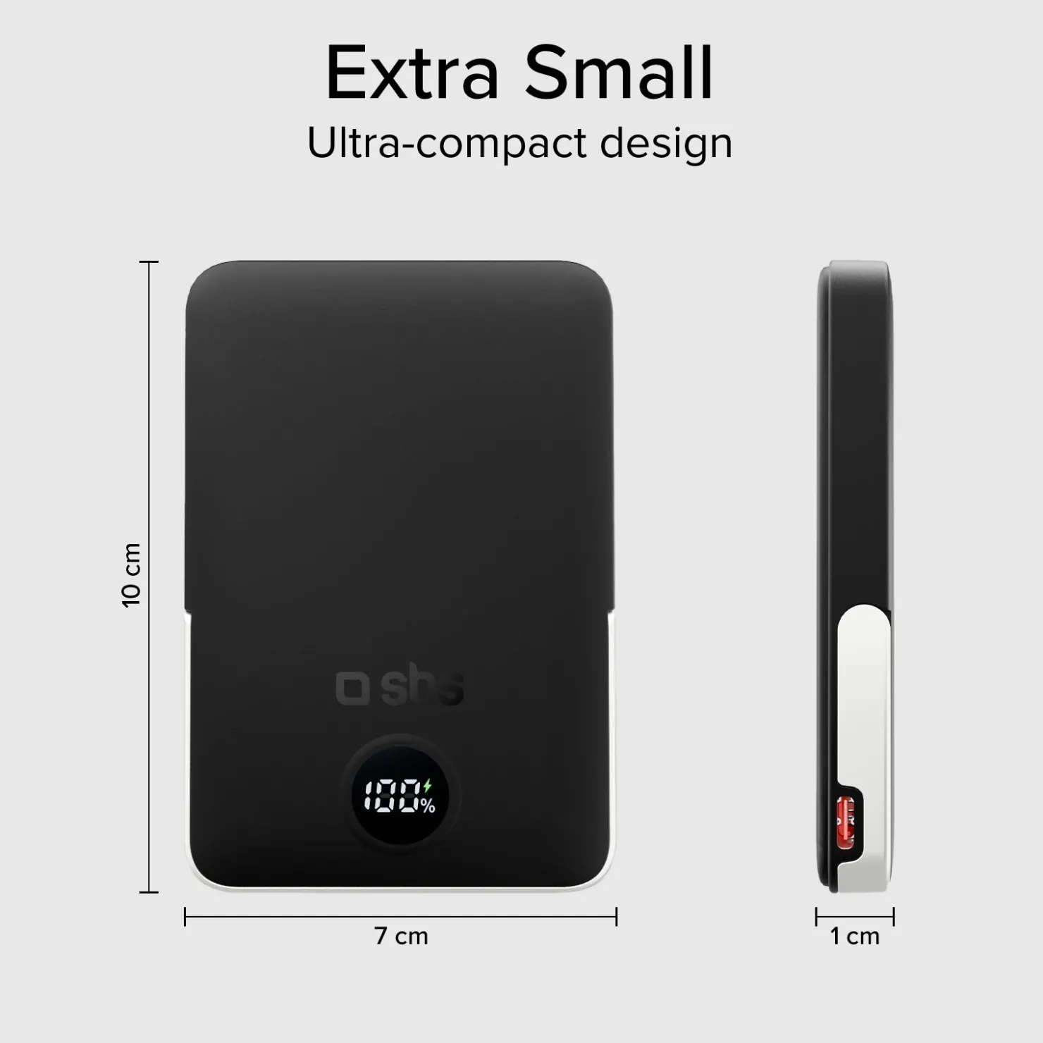 Powerbank mit 10.000 mAh, kabelloses Laden und integriertem Standfuß|SBS Fashion
