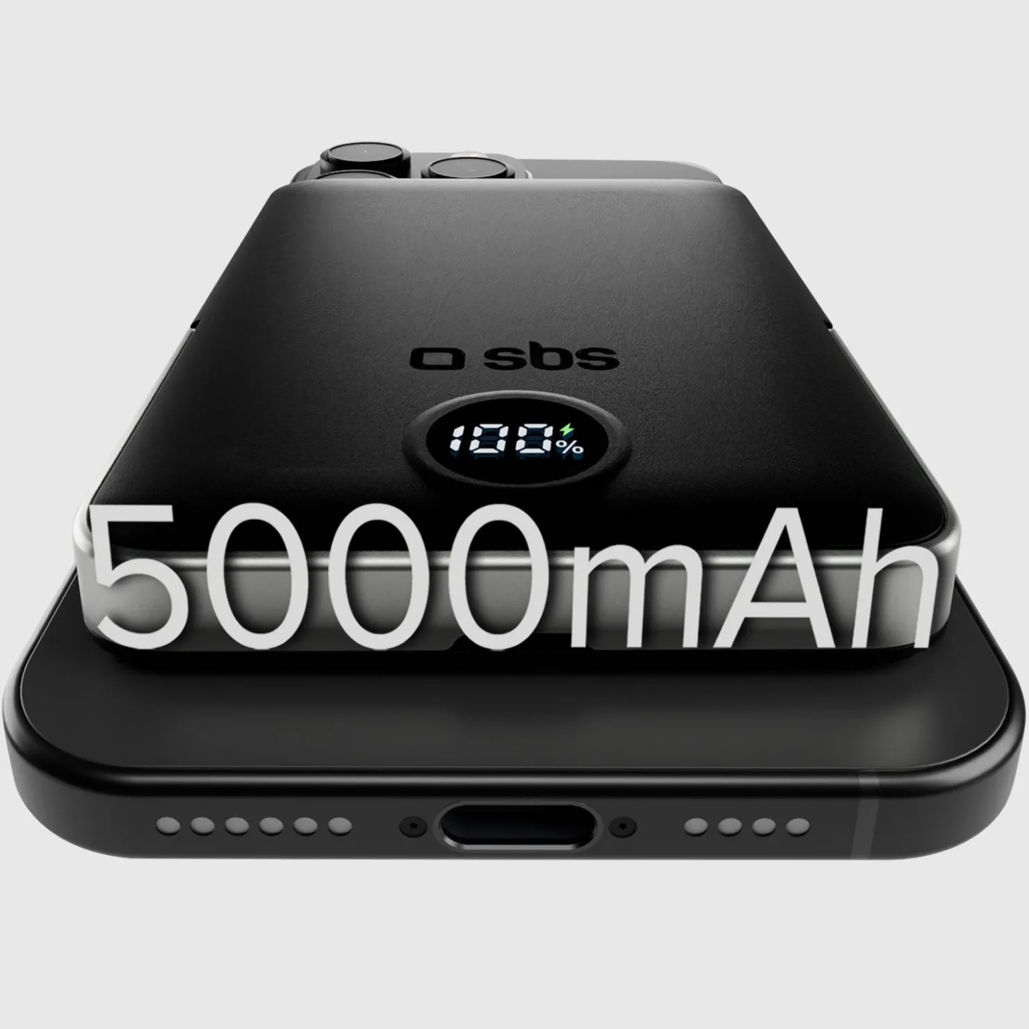 Powerbank mit 10.000 mAh, kabelloses Laden und integriertem Standfuß|SBS Fashion