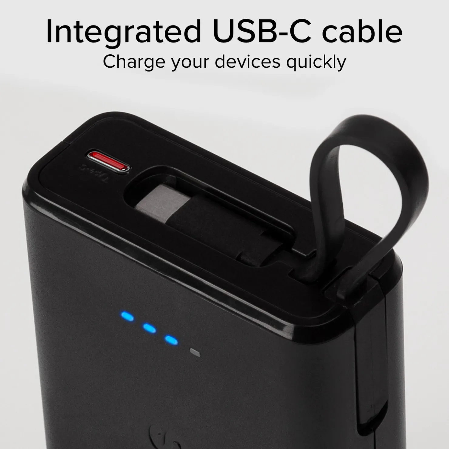 Powerbank Power Delivery 20 W 10000 mAh mit integriertem USB-C-Kabel|SBS Clearance