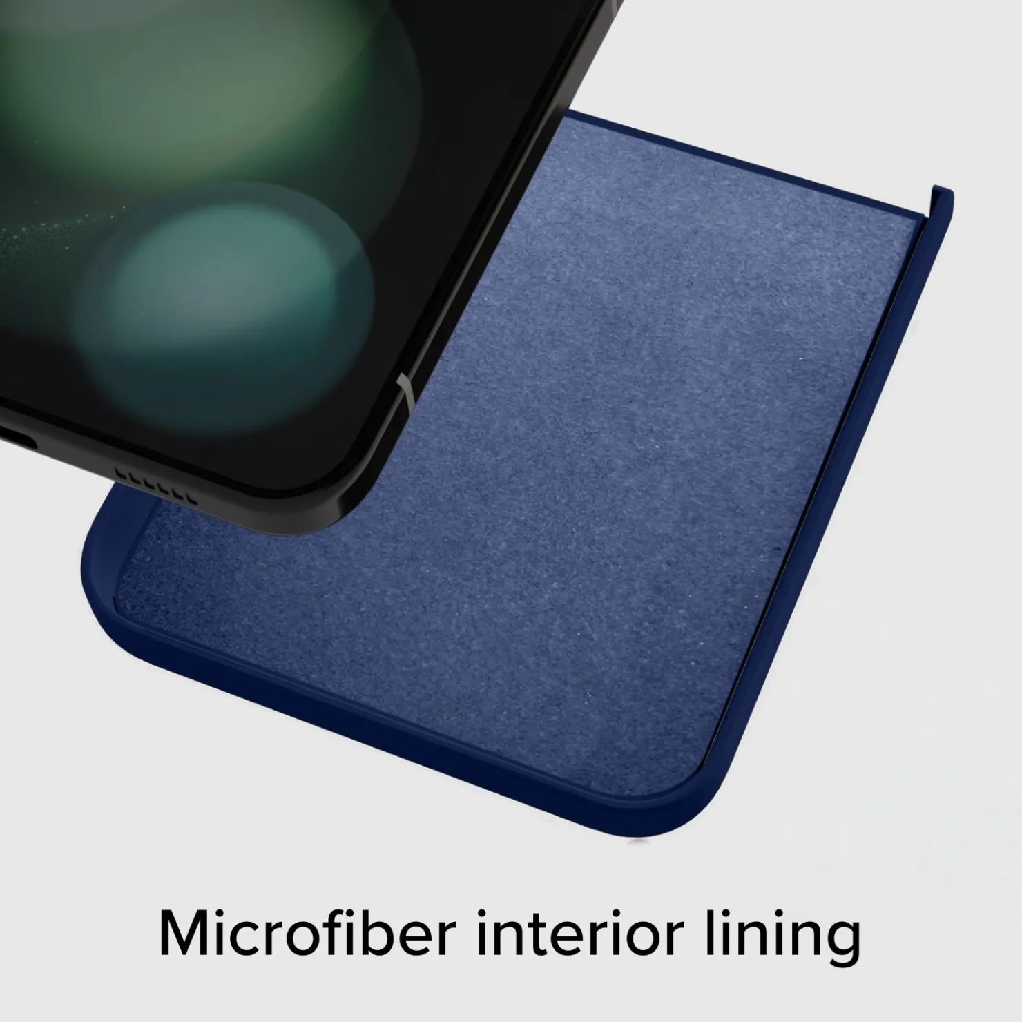 Silikon-Cover mit Innenseite aus Mikrofaser für Samsung Z Flip 5|SBS Online