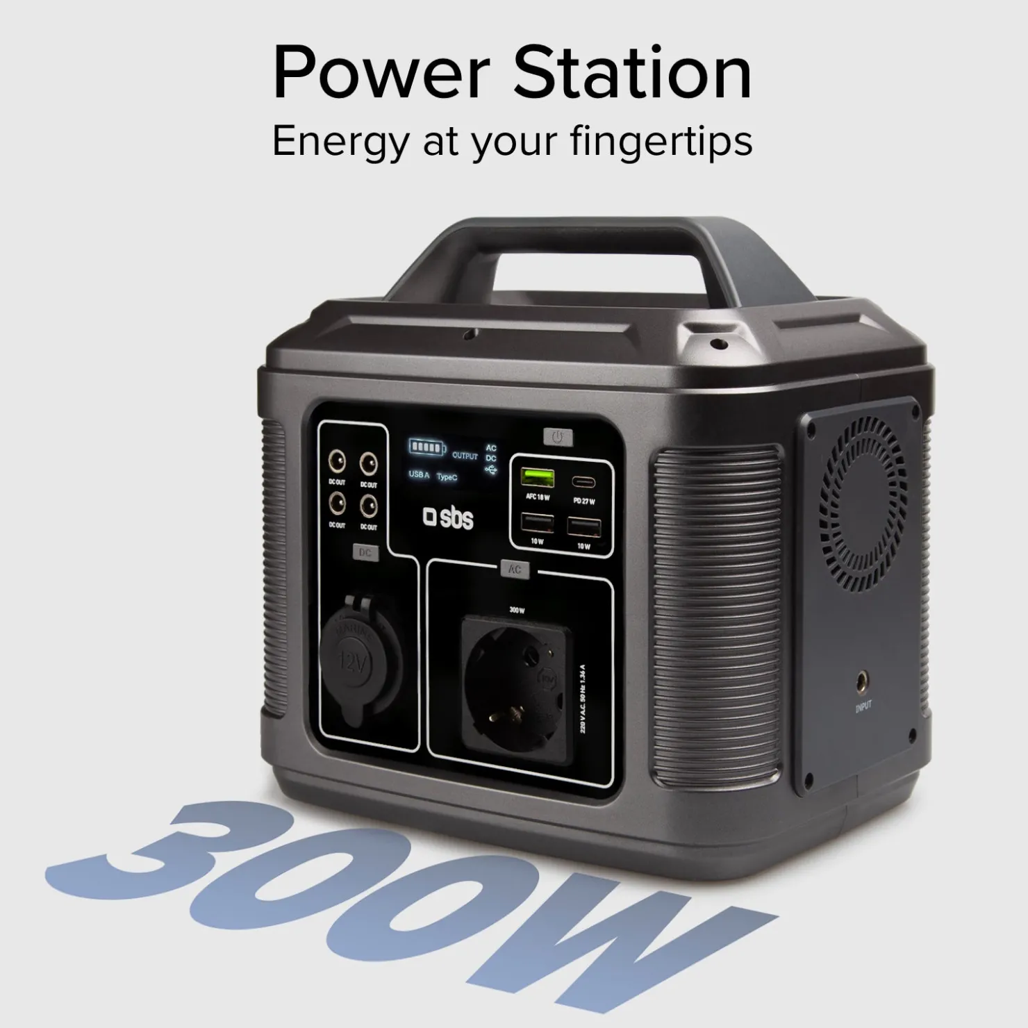 Tragbare Ladestation 64&nbsp;000&nbsp;mAh bei 300 Watt Leistung|SBS Online