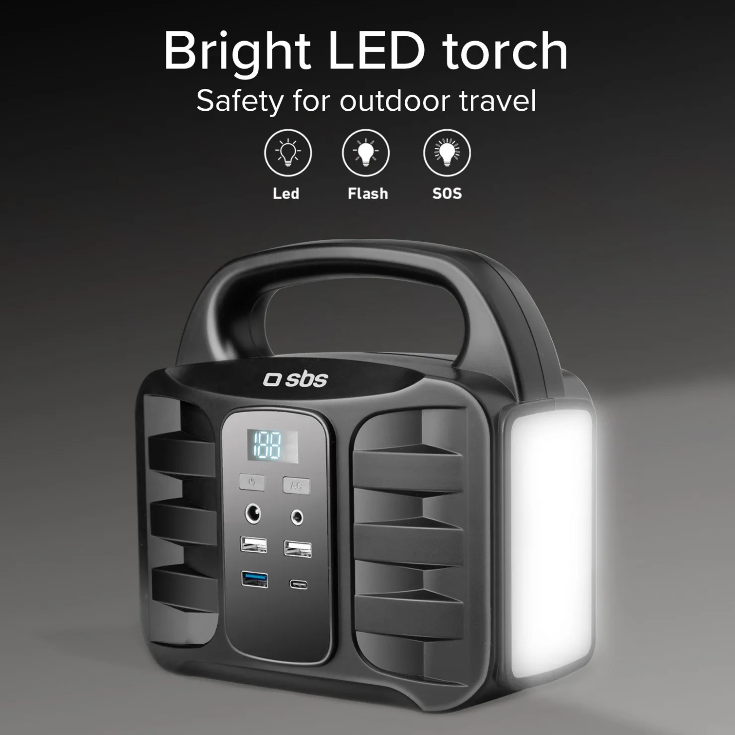 Tragbare 150-Watt-Ladestation – mit USB-A, USB-C, AC-Buchse, DC-Buchse|SBS Best