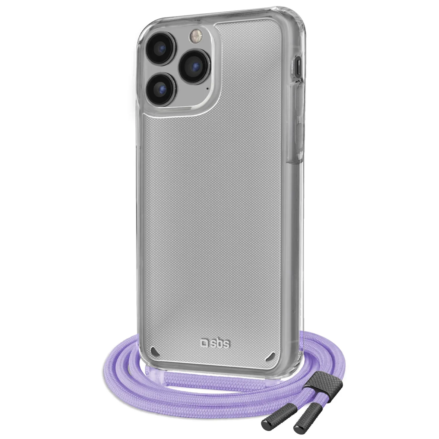 Transparente Hülle mit farbigem Umhängeband für das iPhone 14 Pro|SBS Outlet