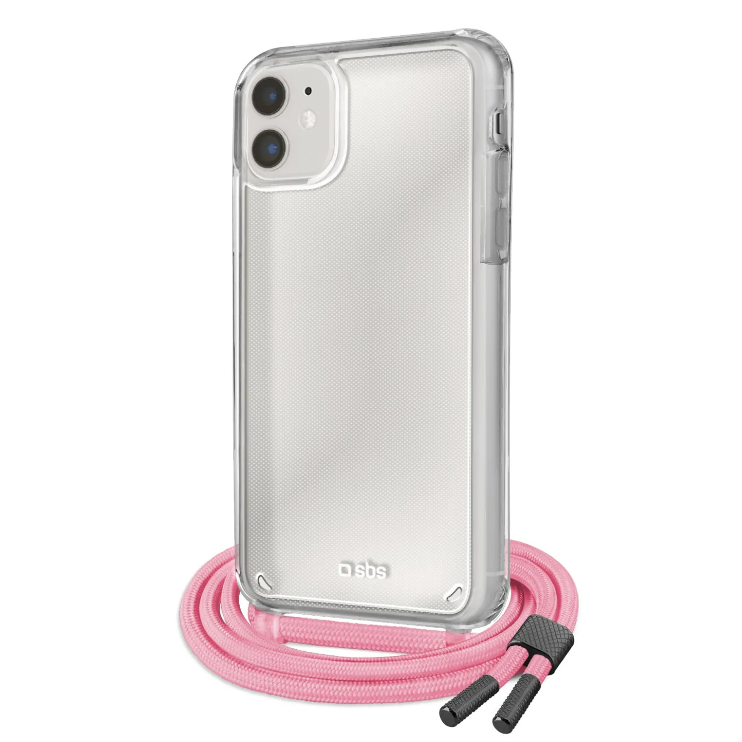 Transparente Hülle mit farbigem Umhängeband für das iPhone 11|SBS Clearance