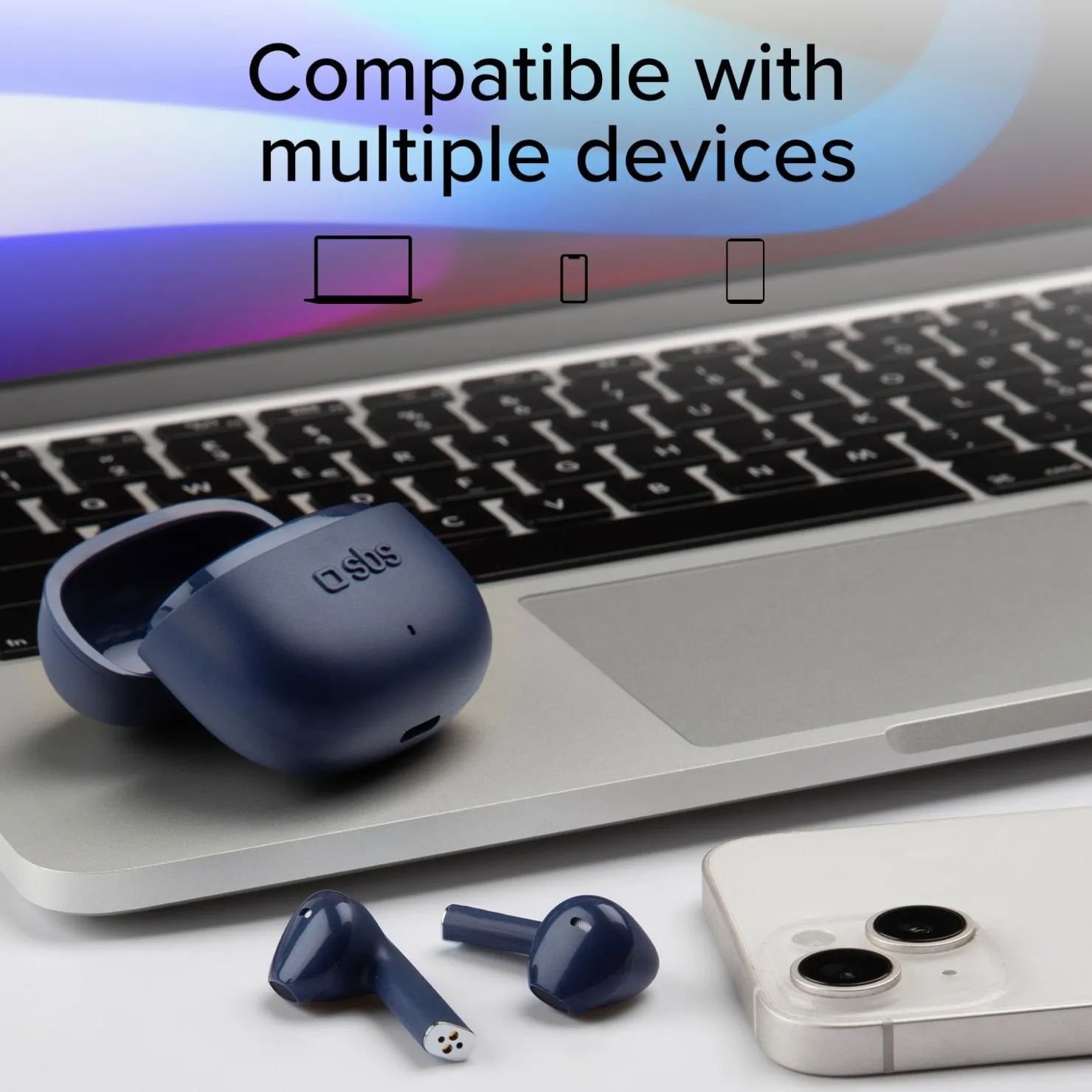 TWS One Color – kabellose Ohrhörer mit True-Wireless-Stereo-Technologie|SBS Fashion