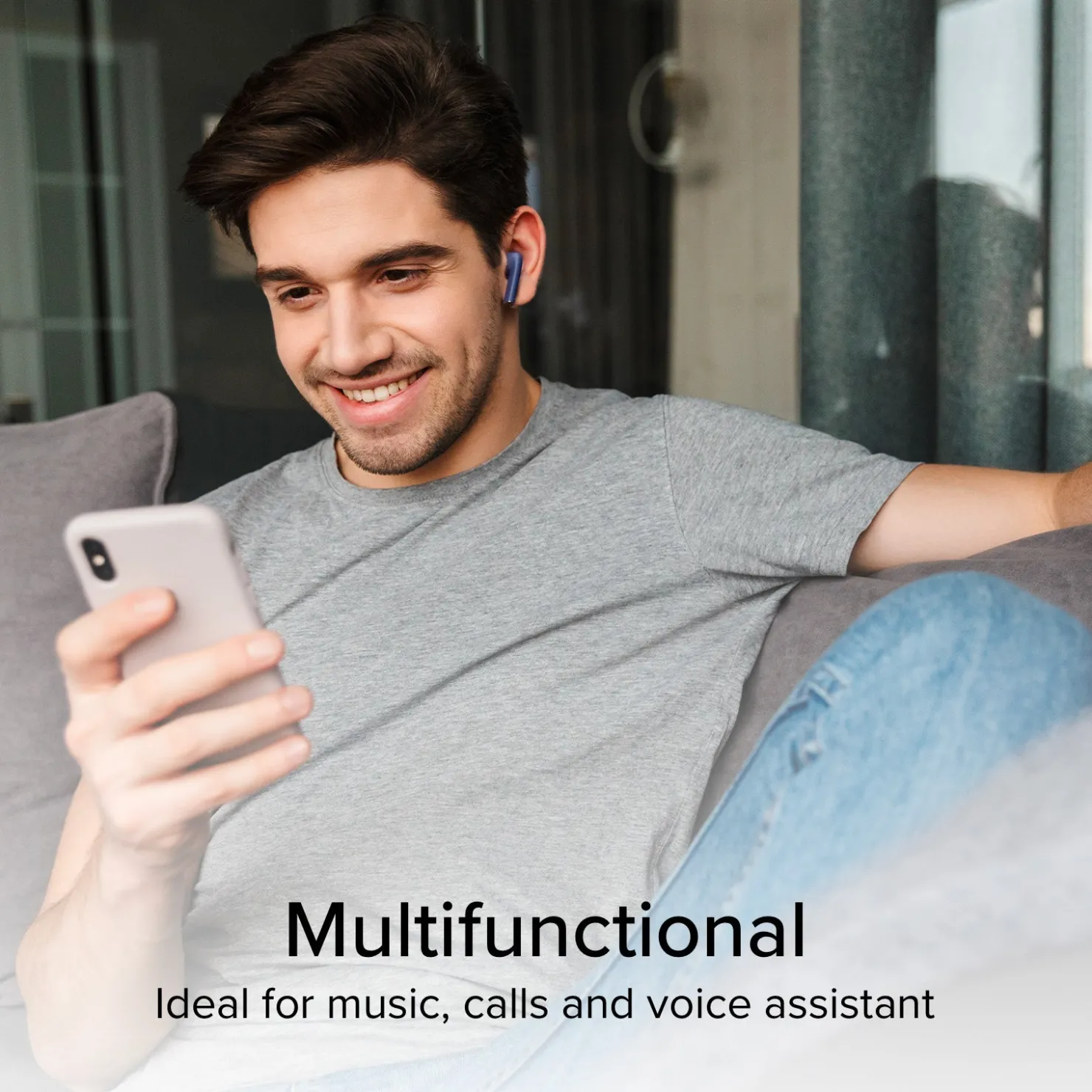 TWS One Color – kabellose Ohrhörer mit True-Wireless-Stereo-Technologie|SBS Fashion