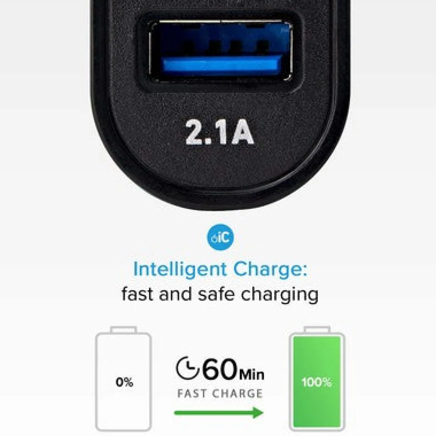 Typ C - USB KFZ-Ladegerät von 2.1A|SBS Fashion