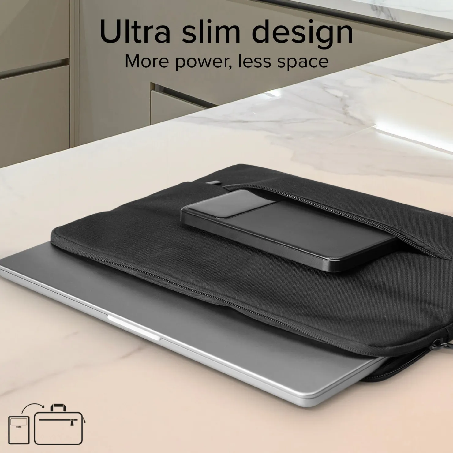 Ultra-schlanke Powerbank mit 20.000 mAh 100 Watt|SBS Discount