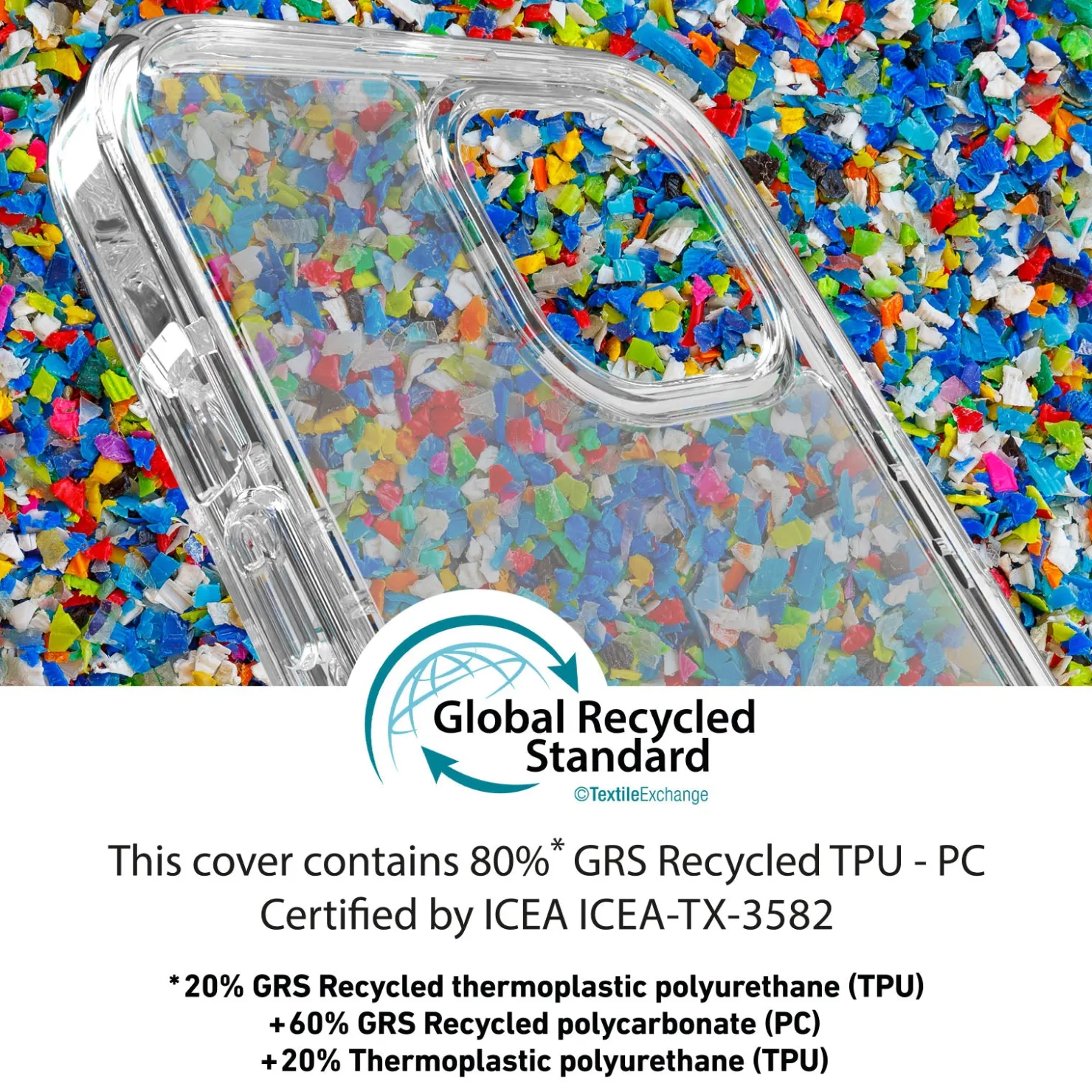 Umweltfreundliches Cover aus recycelten Materialien für das iPhone 15 Pro Max|SBS Online