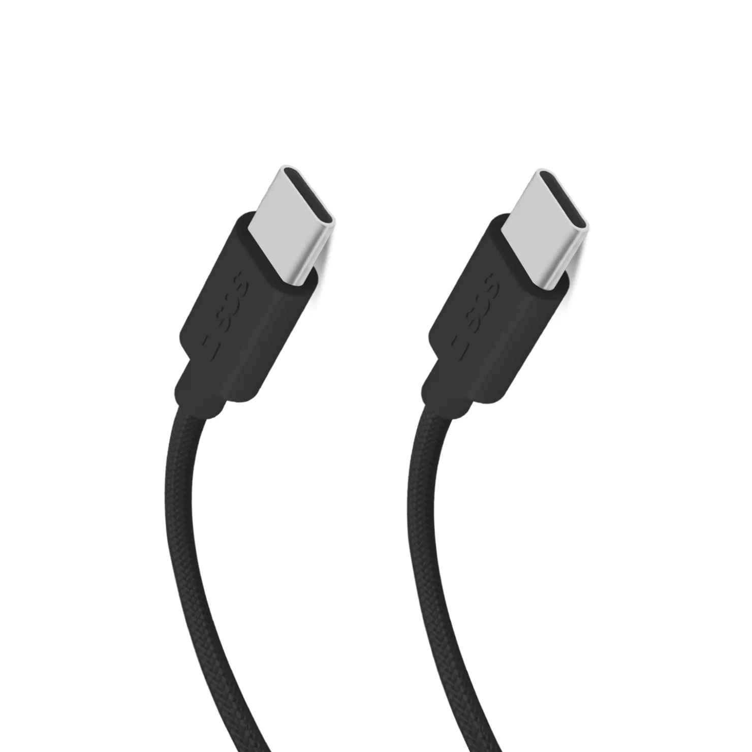 USB-C - USB-C-Textilkabel mit Kabelhalter, 1,5 Meter|SBS Outlet
