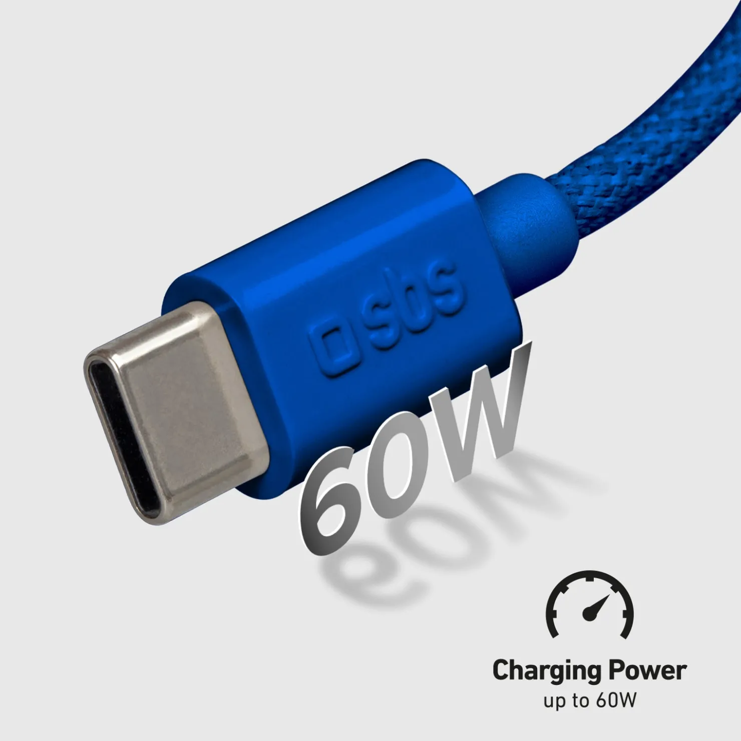 USB-C - USB-C-Textilkabel mit Kabelhalter, 1,5 Meter|SBS Outlet