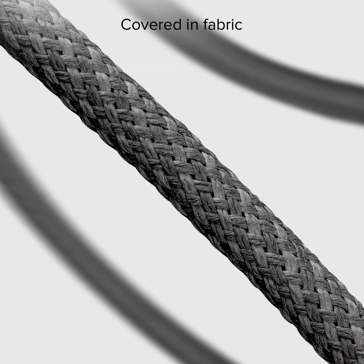 USB-C - USB-C-Textilkabel mit Kabelhalter, 1,5 Meter|SBS Outlet