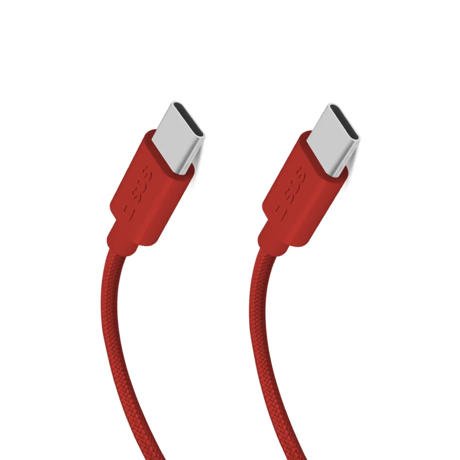 USB-C - USB-C-Textilkabel mit Kabelhalter, 1,5 Meter|SBS Outlet