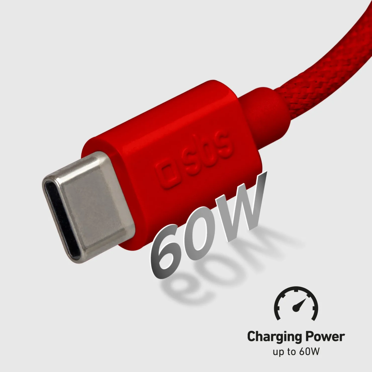 USB-C - USB-C-Textilkabel mit Kabelhalter, 1,5 Meter|SBS Outlet