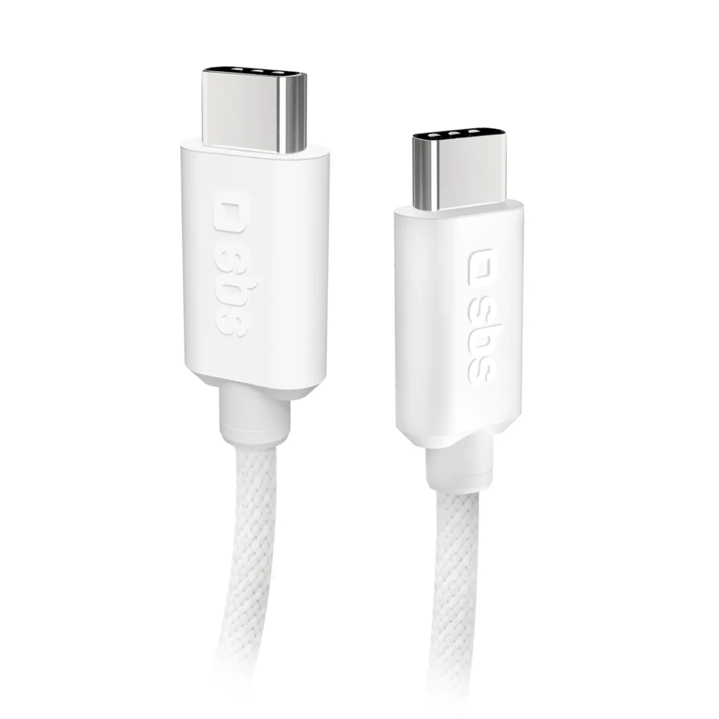 USB-C - USB-C-Textilkabel mit Kabelhalter, 1,5 Meter|SBS Outlet