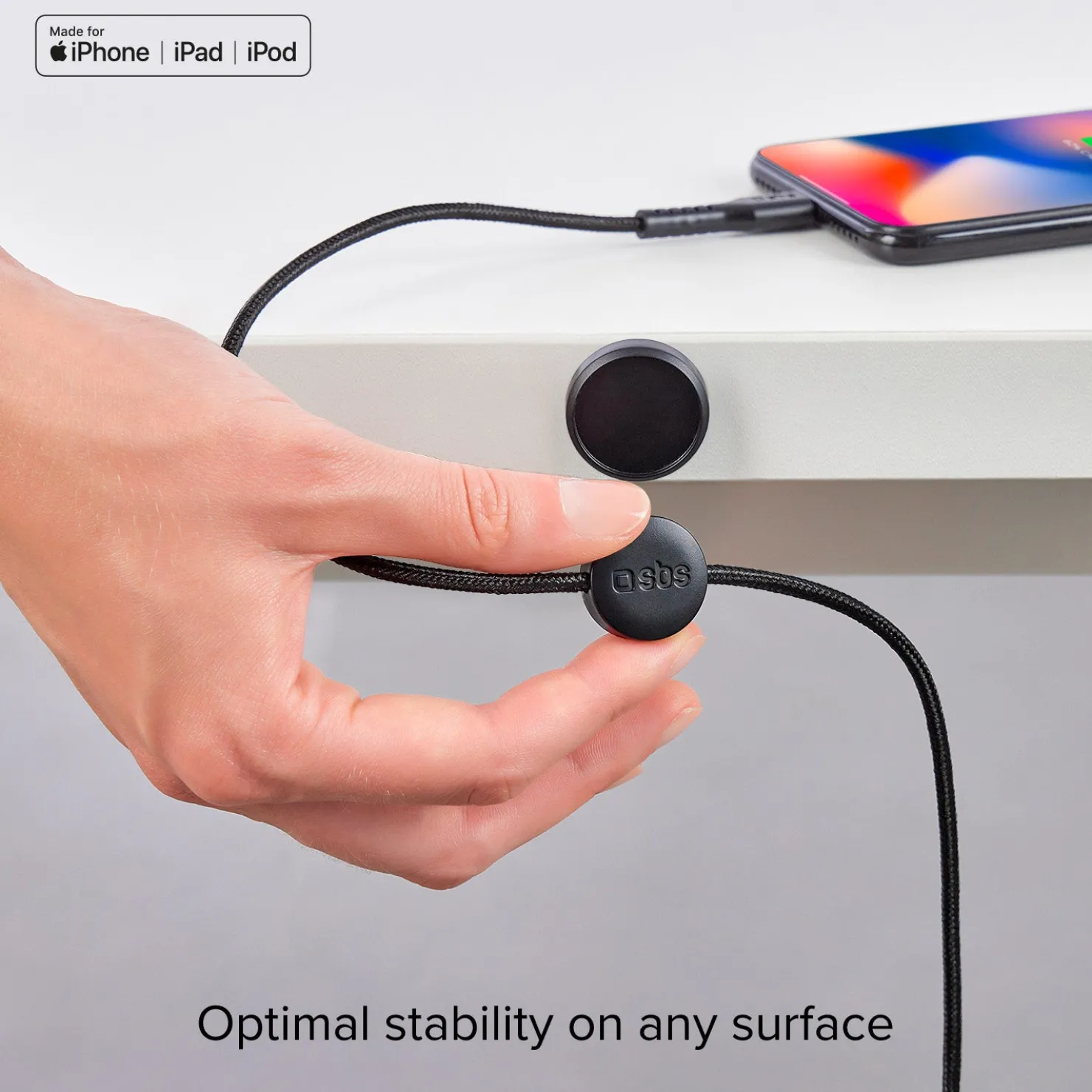 USB-C auf Lightning Kabel mit Magnethalterung|SBS New