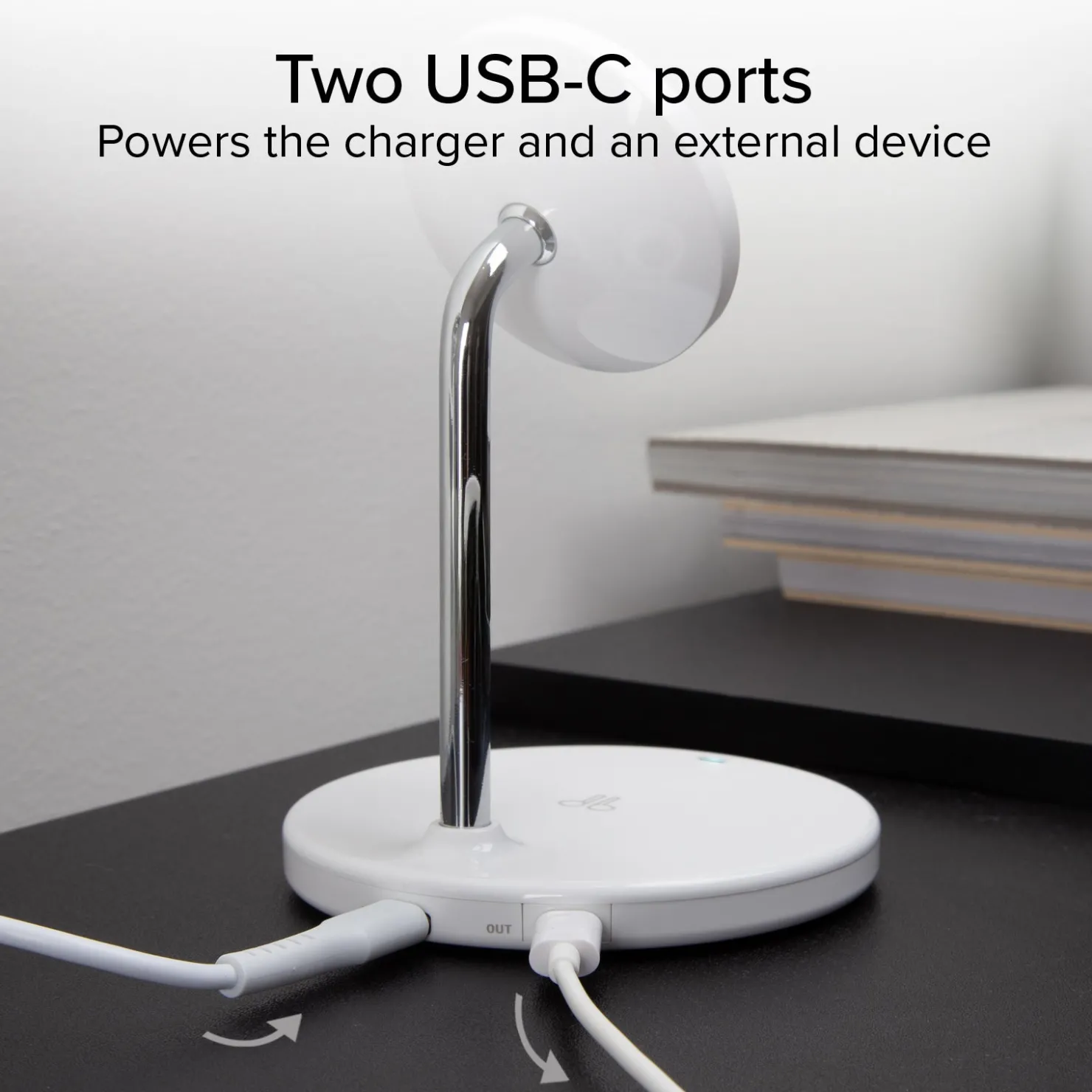 Vertikale kabellose 2-in-1-Ladestation für iPhone, Android-Handys, AirPods, TWS-Ohrhörer|SBS Clearance