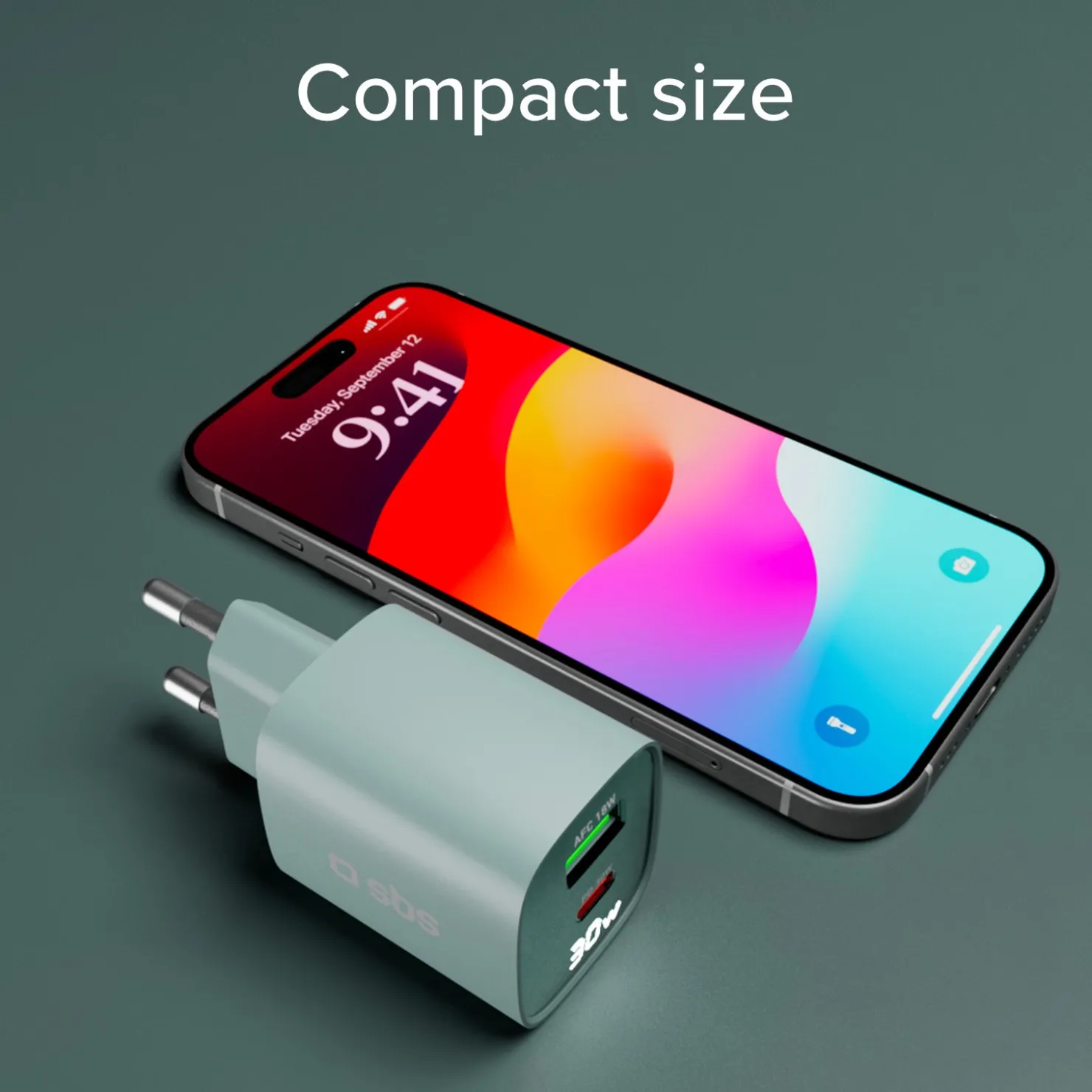 Wandladegerät mit LCD-Bildschirm, 1 USB-C-PD-30W-Ausgang, 1 USB-A-18W-Ausgang|SBS Fashion